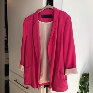 Zara - pink blazer, size L